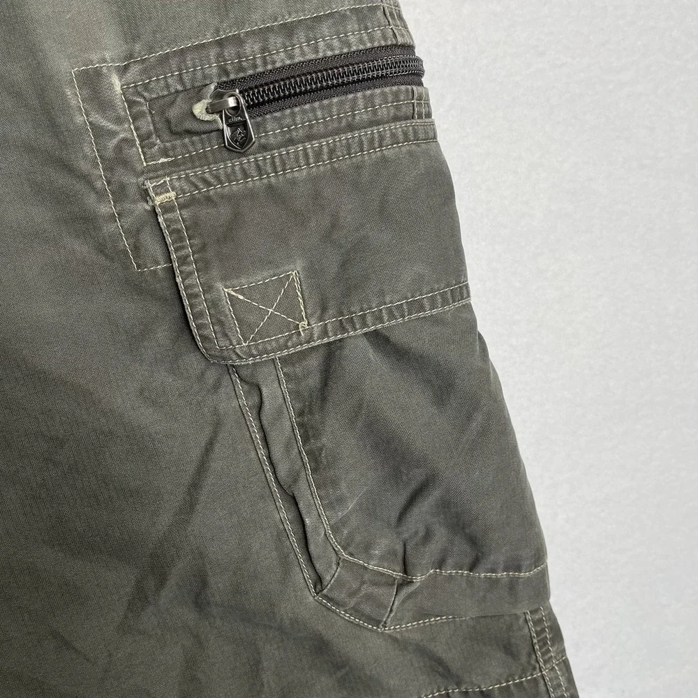 KUHL Climbing And Hiking Cargo Shorts Size XXL 40x12 Brown Outdoor Baggy 00s